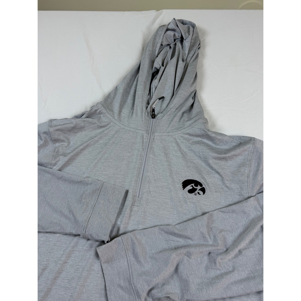 Iowa Hawkeyes x Rivalry Threads 91 Hoodie Men's 2XL Gray Quarter Zip Pullover